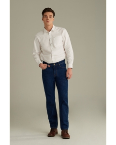 กางเกงยีนส์ผู้ชาย ทรงกระบอกขาตรง (Straight) สียีนส์