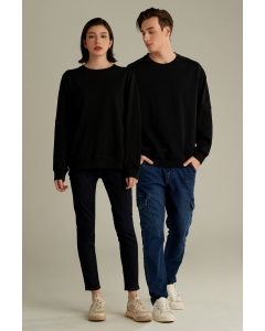 เสื้อกันหนาว สเวตเตอร์ Unisex สีดำ