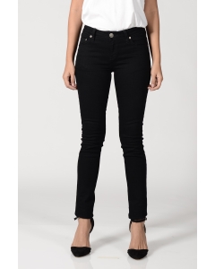 กางเกงยีนส์ทรงขาเดฟ (Slim) สีดำ Super Black