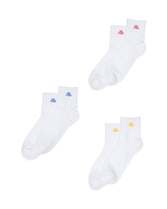 ถุงเท้า Unisex แพค 3 คู่ สีขาว (Online Exclusive)