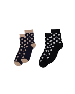 ถุงเท้าผู้ชาย แพ็ค 2 คู่ สีดำ และสีน้ำตาล