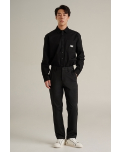 Online Exclusive กางเกงผู้ชาย ขายาวทรงขาเข้ารูป เอวกลาง