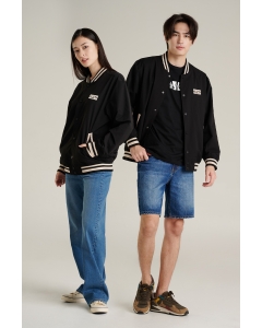 เสื้อแจ็คเก็ตบอมเบอร์ Unisex แขนยาว