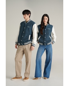 เสื้อแจ็คเก็ตบอมเบอร์ Unisex แขนยาว