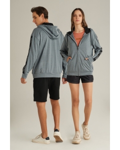 เสื้อกันหนาว ฮู้ดดี้ Unisex สีเทา