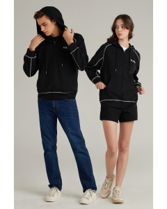 เสื้อกันหนาว ฮู้ดดี้ Unisex สีดำ