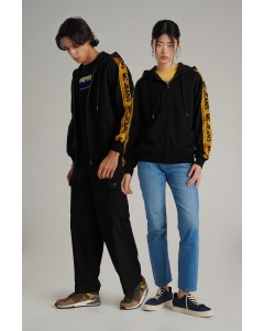 เสื้อกันหนาว ฮู้ดดี้ Unisex แขนยาว สีดำ