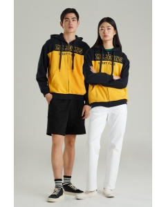 เสื้อกันหนาว ฮู้ดดี้ Unisex แขนยาว สีกรมท่า