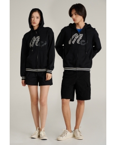 เสื้อกันหนาว ฮู้ดดี้ Unisex แขนยาว สีดำ