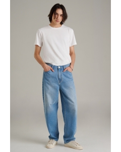 กางเกงยีนส์ผู้ชาย Mc Classic ทรงขาใหญ่ (Baggy) สียีนส์ฟอกอ่อน
