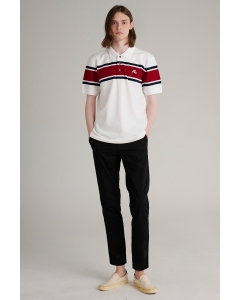 เสื้อโปโลแขนสั้นผู้ชาย สีขาว