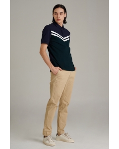 เสื้อโปโลแขนสั้น ผู้ชาย สีกรมท่า