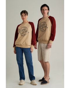 เสื้อกันหนาว สเวตเตอร์ Unisex สีครีม