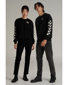 เสื้อสเวตเตอร์ Unisex ทรงเรกูลาร์ (Regular)สีดำ