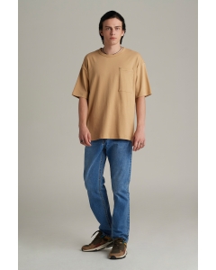 เสื้อยืดแขนสั้น Unisex ทรงโอเวอร์ไซส์ คอกลม