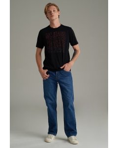 เสื้อยืดผู้ชาย คอกลม สีดำ
