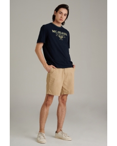 เสื้อยืดแขนสั้นผู้ชาย คอกลม สีกรมท่า