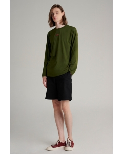 เสื้อยืดแขนยาวผู้ชาย คอกลม สีเขียว