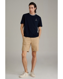 เสื้อยืดแขนสั้นผู้ชาย คอกลม สีกรมท่า