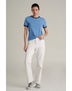 เสื้อยืดแขนสั้นผู้หญิง คอกลม สีฟ้าอ่อน