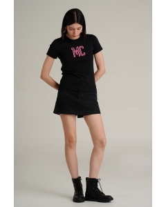 Online Exclusive เสื้อยืดแขนสั้นผู้หญิง คอกลม