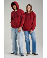 เสื้อกันหนาว ฮู้ดดี้ Unisex แขนยาว สีกรมท่า
